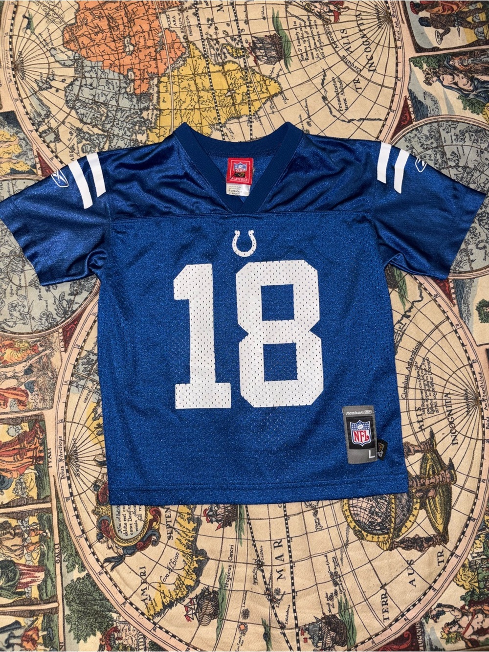 Indianapolis Colts Youth Blue #18 Football Jersey - NFL